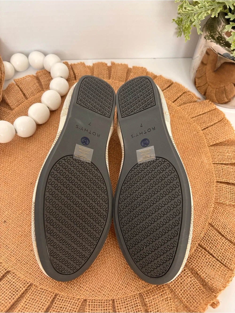 Rothy's Golden Big Stripe Women's Flats